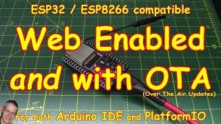 #258 ESP32 Web Pages AND OTA updates - just3️⃣libraries ESP8266 also