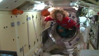 Hatch open Russian actress &  producer enter space station to film movie