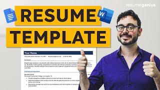 240+ Free Resume Template Downloads Google Docs & MS Word