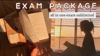 EXAM PACK all in one subliminal for exams - get full marks  overachiever