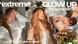 EXTREME GLOW UP for summer 🫧 perfect hair + beauty tips nails + answering TMI GIRL TALK questions