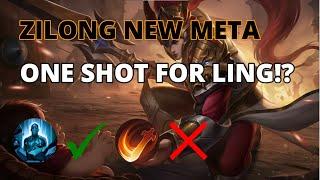 ZILONG PETRIFY NEW META ONE SHOT FOR LING GLOBAL TOP 6 ZILONG BY UNCLE LEO GAMING