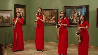 J.S.BACH-Badinerie.  Misteria Saxophone Quartet