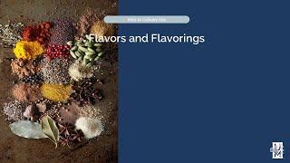 On Cooking Chapter 7   Flavors and Flavorings