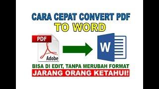 3 Cara Cepat Merubah File PDF ke Microsoft Word  Convert File PDF ke Word