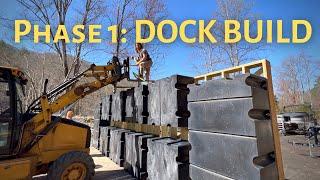 FLOATING CABIN CONSTRUCTION BEGINS  new homebuilt floating tiny house build