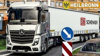 ETS 2 Im neuen Mercedes-BENZ MP5 über die Landstraßen von Heilbronn  EURO TRUCK SIMULATOR 2