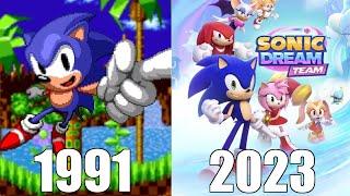 Evolution of Sonic The Hedgehog Games 1991-2023