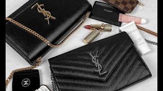 YSL Saint Laurent Bag Comparison - Kate and WOC - What Fits Inside