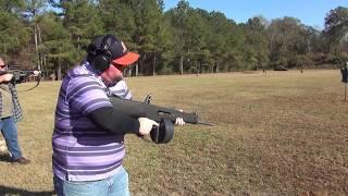 Atchisson Assault 12 AA12 full automatic 12 gauge shotgun at Red Hill Range 2019