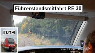 Führerstandsmitfahrt RE 30  Hof Hbf - Bayreuth Hbf über die schiefe Ebene