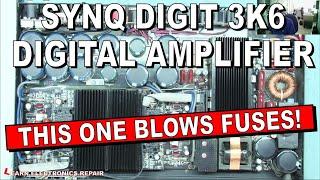 Synq Digit 3K6 Class D 3600W Amplifier Needs Repair  Trips Out The Mains Blows Fuses