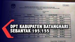 DPT Kabupaten Batanghari Sebanyak 195.155