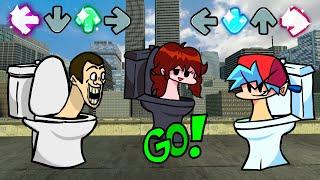 Friday Night Funkin but BF and GF turns into Skibidi Toilets Vs Skibidi Toilet