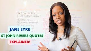 St John Rivers Character Quotes & Word-Level Analysis  Jane Eyre Quotations - English GCSE Mocks