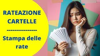 CARTELLE ESATTORIALI - RISTAMPA DELLE RATE