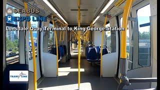 Vancouver Skytrain & SeaBus POV Walk Lonsdale Quay Terminal to King George Station Via Waterfront