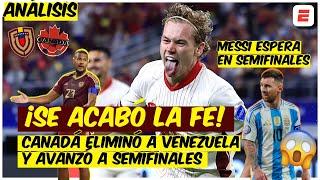 SE ACABÓ LA FE. Venezuela cayó en penales ante Canadá y se va eliminada de Copa América  Exclusivos