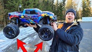 Der XMAXX wird BREITER und bekommt RACING REIFEN Wie schnell ist er MAXIMAL mit STANDART MOTOR?