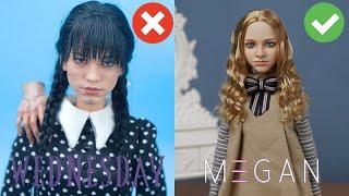 Barbie Makeover Transformations  MAKEOVER From BARBIE Into Wednesday Addams M3gan  Custom M3GAN