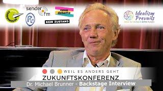 Backstage Interview mit Dr. Michael Brunner zu den Coronaverordnungen Zukunftskonferenz 2021