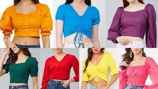 Most beautiful Crop tops for womenStylish and fashionable girls tops design