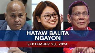 UNTV Hataw Balita Ngayon  September 20 2024