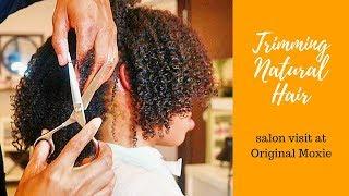 Trim & Style Natural Type 4 Hair  Salon Visit + HUGE ANNOUNCEMENT