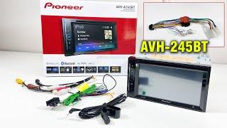 Pioneer AVH-A245BT Double DIN Touchscreen Head Unit unboxing  Head Unit ISO Wiring Harness