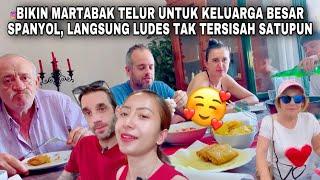 MASAKIN KELUARGA SPANYOL MARTABAK TELUR LANGSUNG LUDES BERSIH