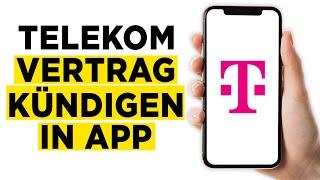 Telekom Vertrag kündigen in der Mein Magenta App 2024 - Schritt für Schritt Anleitung