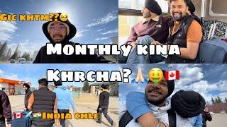 INDIA CHLE? MONTHLY EXPENSE#fortmcmurray#internationalstudents#trending#canada#struggle