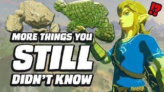 18 MORE Things You STILL Didnt Know In Zelda Breath Of The Wild