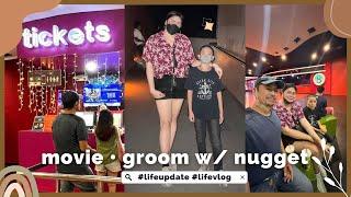 Movie night  LATE UPLOAD  Nuggets Grooming day  Errands 