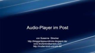 Musik Player Mp3 im Post Blogger.com