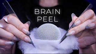 ASMR Giving You a Brain Peel  Mic Scratching Sticky Brain Massage Triggers No Talking