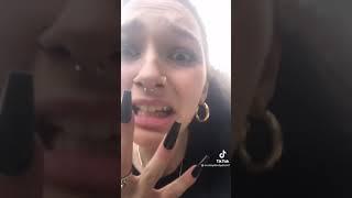Stan twitter Girl tries to do a tiktok then hits her ankle and trips