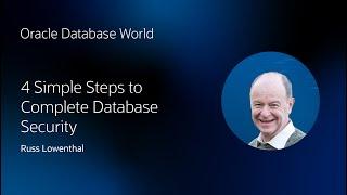 Complete database security in 4 simple steps