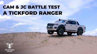 Cam Waters & James Courtney take on the dunes in a Tickford Ranger