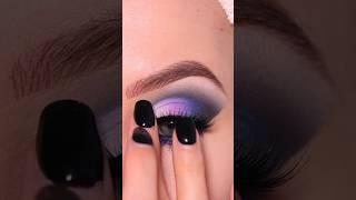 Try this purple cutcrease eye makeup tutorial #shorts