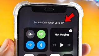 ANY iPhone how to lock portrait  landscape rotation