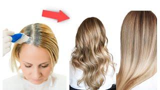 HAIR COLORING HAIR LIGHTENING BLONDE SHATUSH BALAYAGE OMBRE LONG HAIR EVA LORMAN