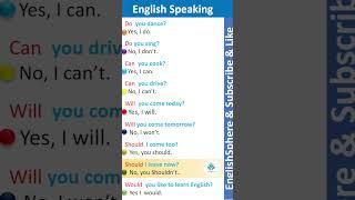 Daily english conversation practice question and answer #english #shorts