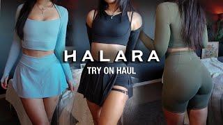 CUTEST GYM FITS EVER  HONEST Halara Activewear SkirtsShorts Try-On Haul Ad
