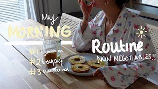 REALISTIC MORNING ROUTINE  my morning routine non negotiables