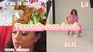 Fazendo meu book de modelo Dicas maquiagem comida…