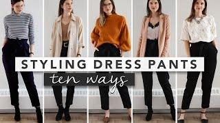 10 Different Ways to Style Black Dress Pants Simple & Minimal Outfit Ideas  by Erin Elizabeth