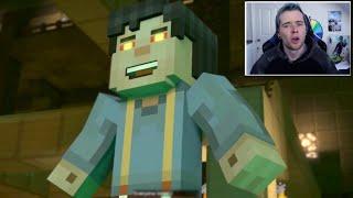 Youtubers react to The ADMIN TURNING INTO JESSE?? Minecraft Story Mode Season 2 Episode 3