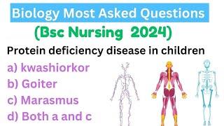 Bsc Nursing Entrance Exam 2024  Bsc Nursing Entrance Exam Previous Year Question Paper Biology