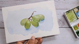 Watercolor still life painting tutorial for beginners.